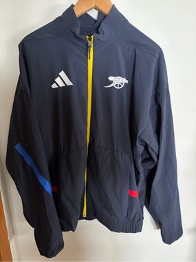 Arsenal Adidas 2025 2026 Anthem Jacket ZNE Navy Soccer Men's Size Small